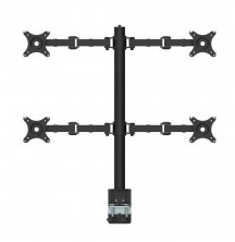 RMA4 BL Revolve Quad Arm. 200 To 660 Height Range. Pole Mounted. Black